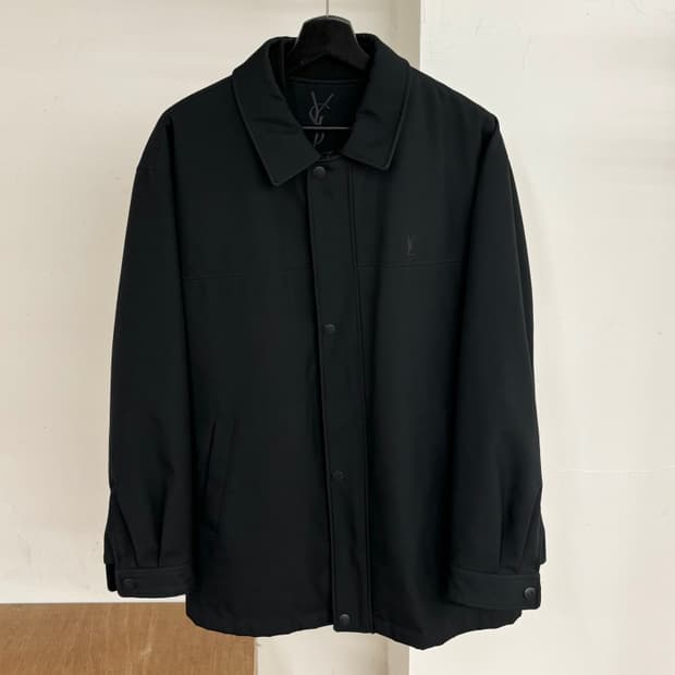 이브 생 로랑 폴리 블랙 미니멀 자켓