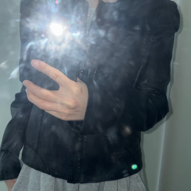 vintage leather jacket