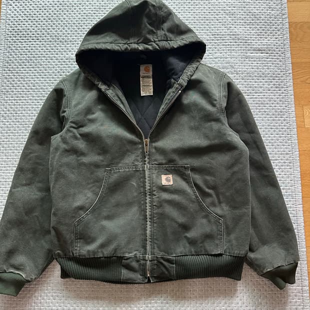 [L] 칼하트 j130 샌드스톤 덕 액티브 자켓 모스