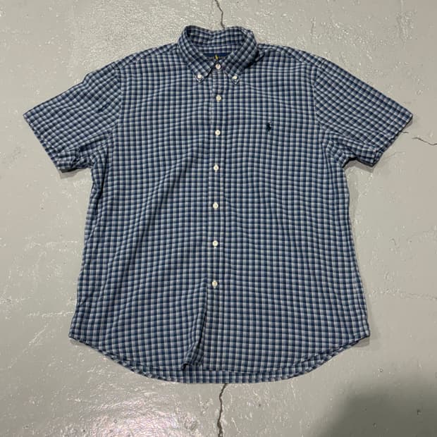 폴로 랄프로렌(PoloRalphLauren) 인디고 옥스포드 체크 셔츠