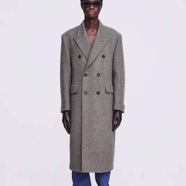 [XL] 토니웩 헤링본 코트