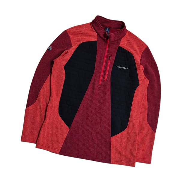 몽벨 재팬 반집업 긴팔티