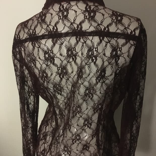 Rose see-through shirt