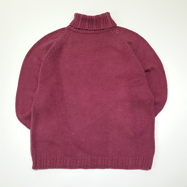 CL109 M 엘엘빈 홍콩판 라미&코튼 케이블 터틀넥 니트