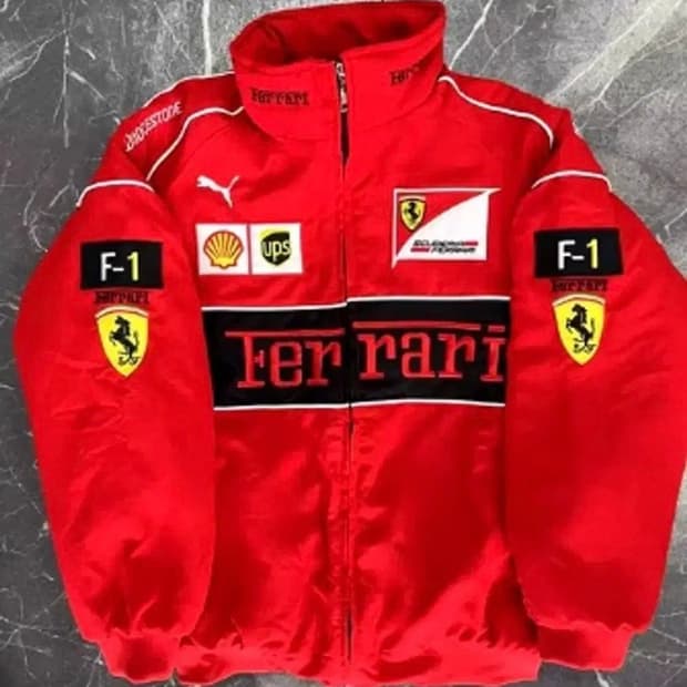 페라리 F1 에프원 레이싱 자켓 빈티지 점퍼 바이크