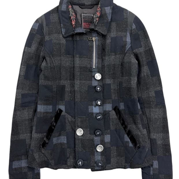 2000‘s 저버드 멀티 버튼 레이어드 울 자켓