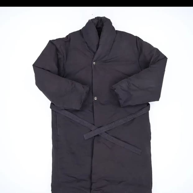 커스텀멜로우 숄카라 벨트 구스 패딩코트 0107H1