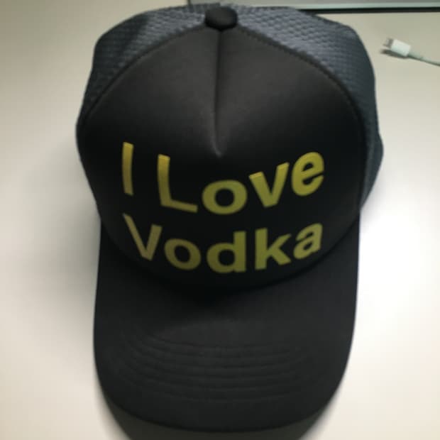 I LOVE VODKA MESH CAP