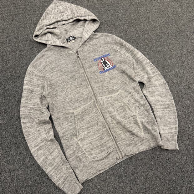 S) 히스테릭 글래머 빈티지 니트 후드 집업