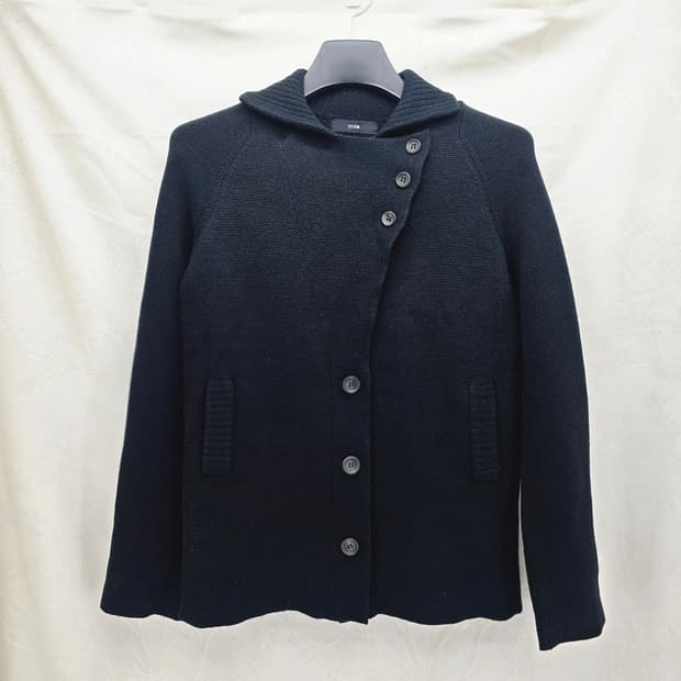 시스템 블랙 울 니트 가디건