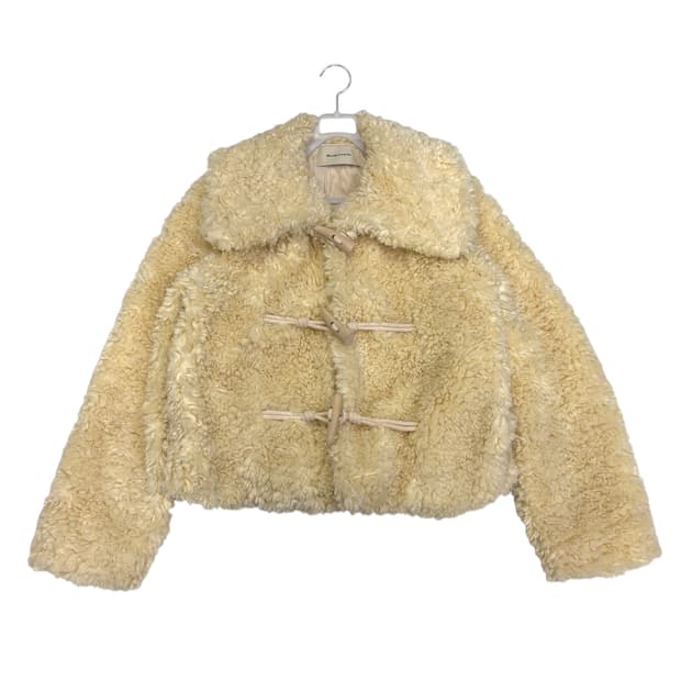 비뮤즈맨션 토글 퍼 자켓