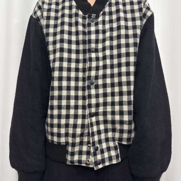 vicenza check button jacket