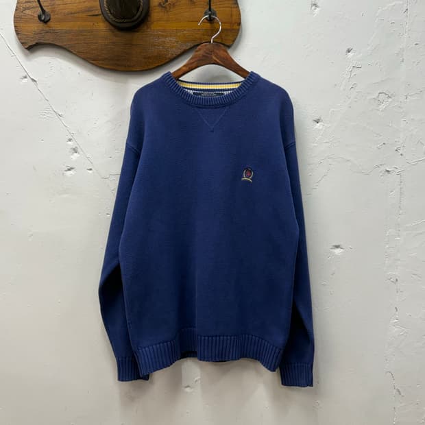 Tommy Hilfiger Crest Logo Cotton Knit Sw