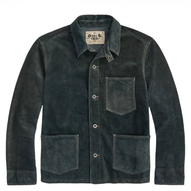 RRL 인디고 러프아웃 스웨이드 자켓