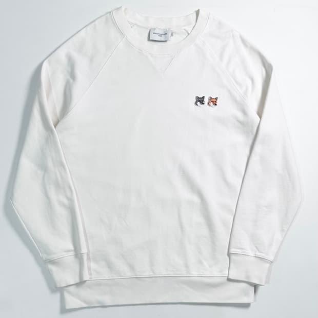 메종키츠네 화이트 폭스헤드 맨투맨 