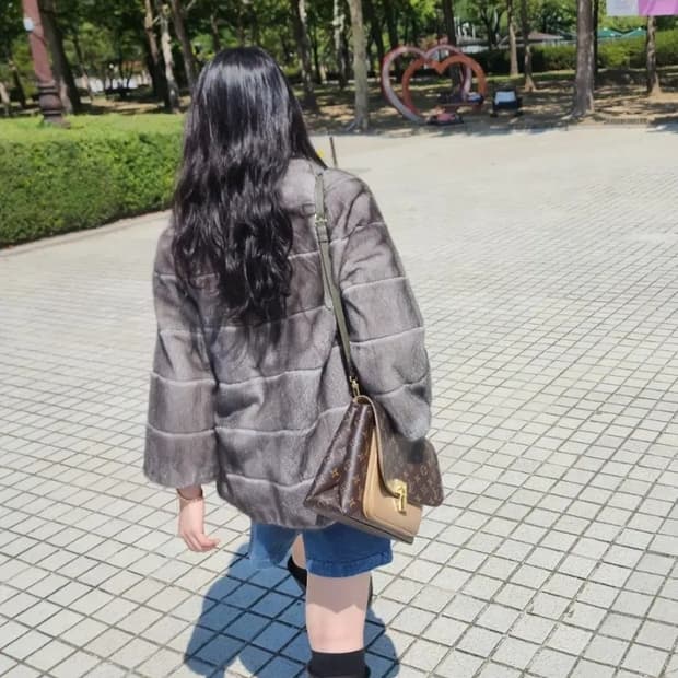 마지막1벌 )동우모피 나파밍크코트 새제품 (착샷0)