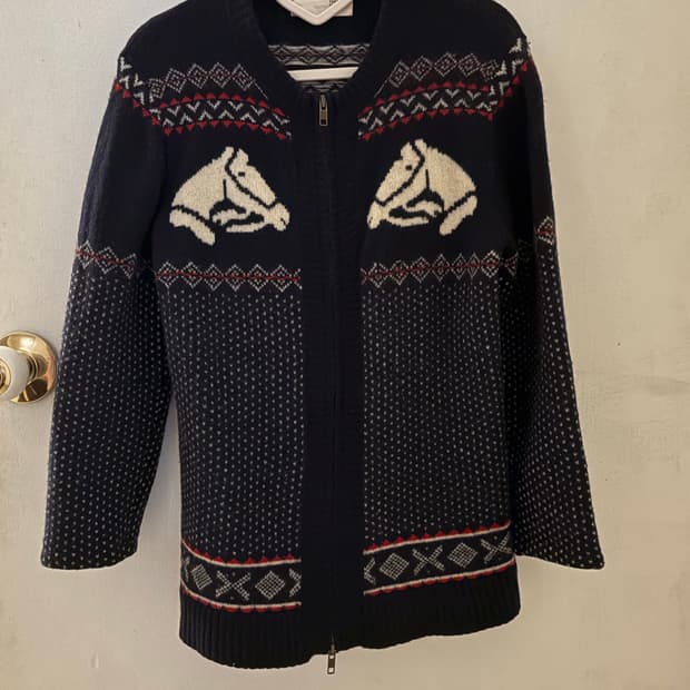 일본 빈티지 니트가디건 