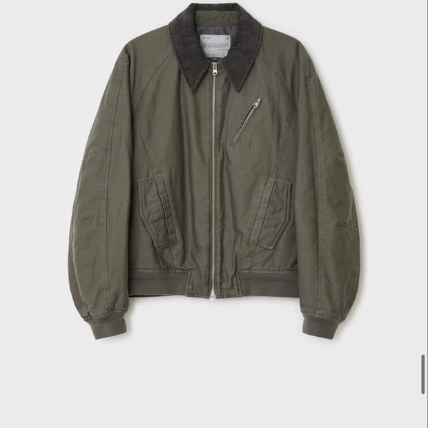 (100) 벨리에 네오 시티 플라이트 자켓 올리브