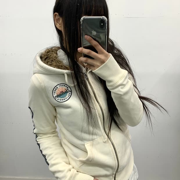 아베크롬비 퍼 후드집업