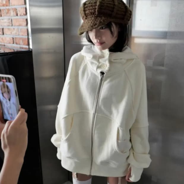 베이비랩 후디 바닐라 EGGSHELL HOODIE JK made