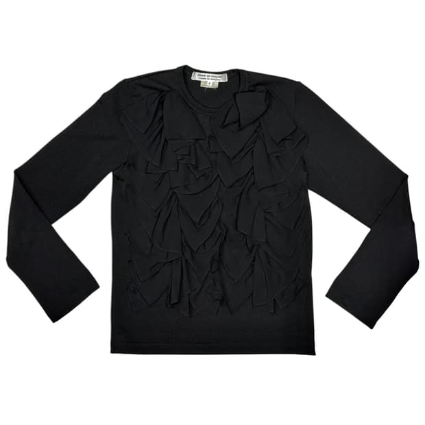 2019 꼼데가르송 프릴 폭탄 롱슬리브 티셔츠