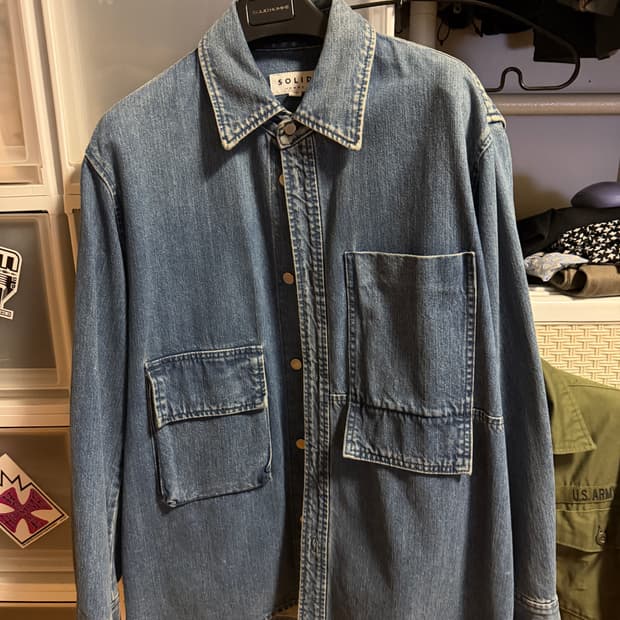 솔리드옴므 데님 자켓 46사이즈