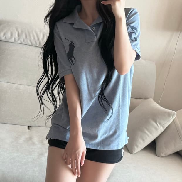 폴로 랄프로렌 빅포니 스카이 네이비 반팔