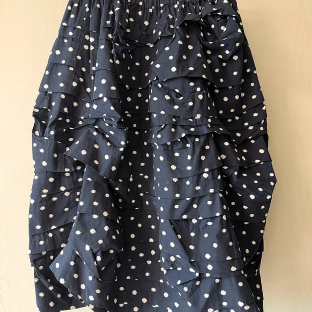 꼼데가르송 도트 스커트