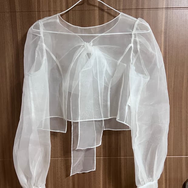 시스루 레이어드 블라우스