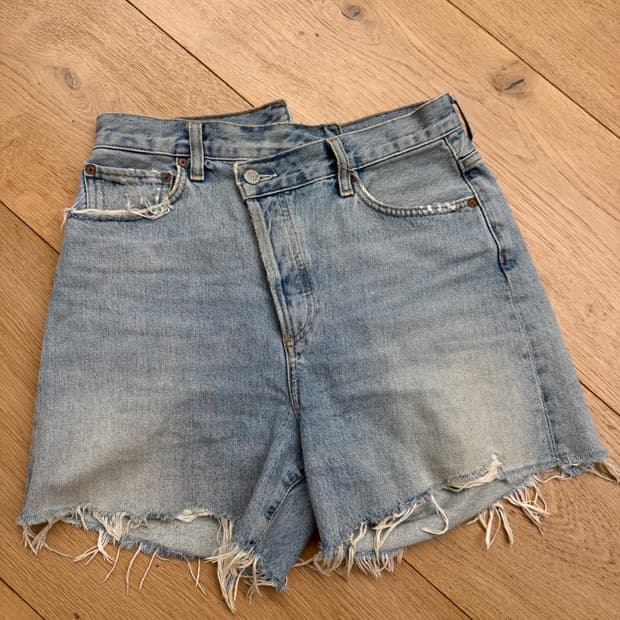 에이골디 크리스 크로스 데님 쇼츠