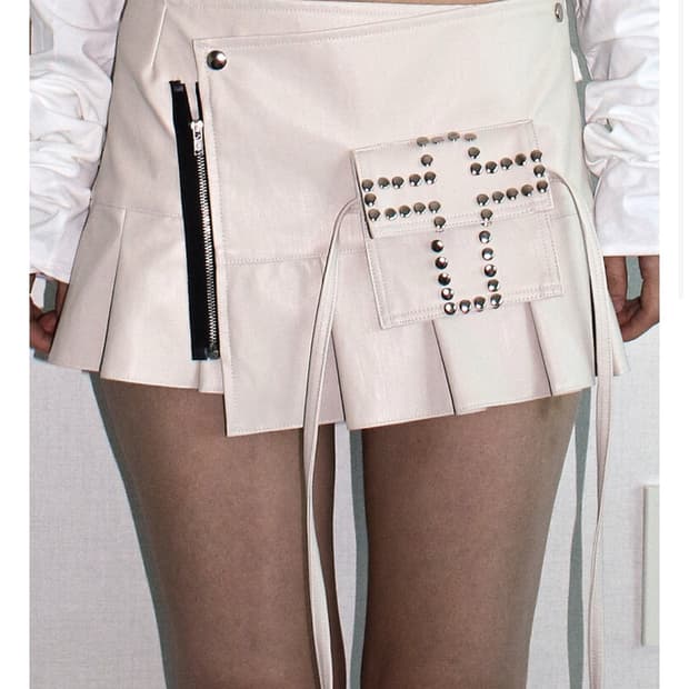 Taae Pleated Wrap Skirt 002 태 스커트