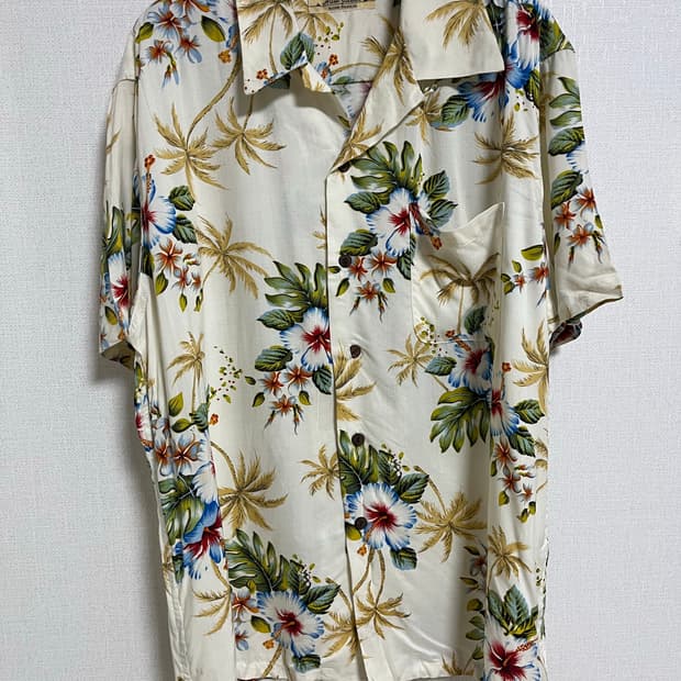 일본 브랜드 하와이안 셔츠 L