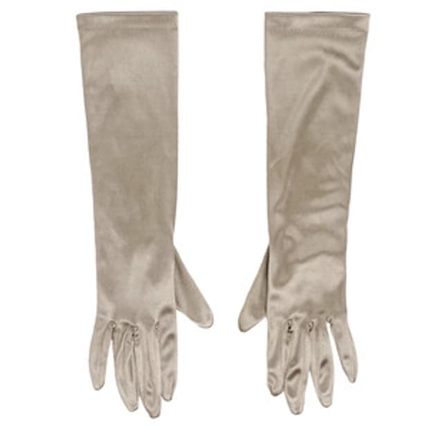 샵페어리 beige silky gloves