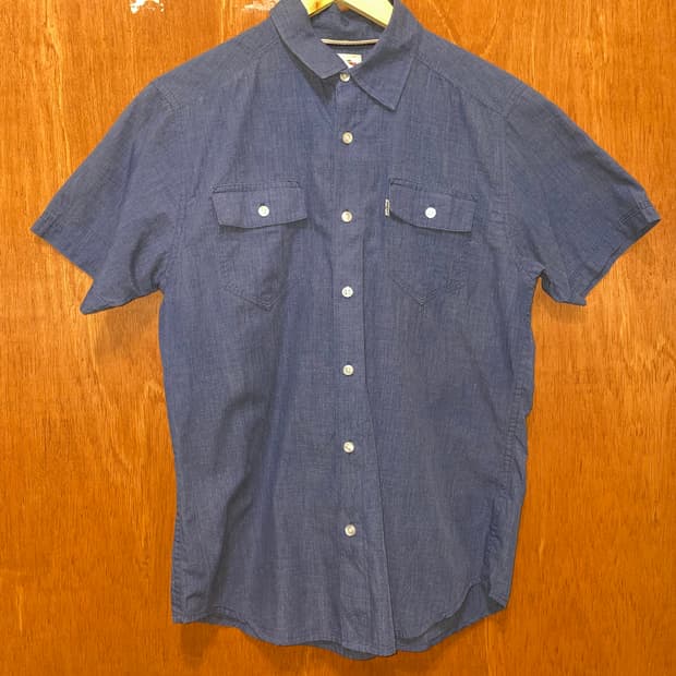(S) Levi's 리바이스 데님 웨스턴 반팔 셔츠