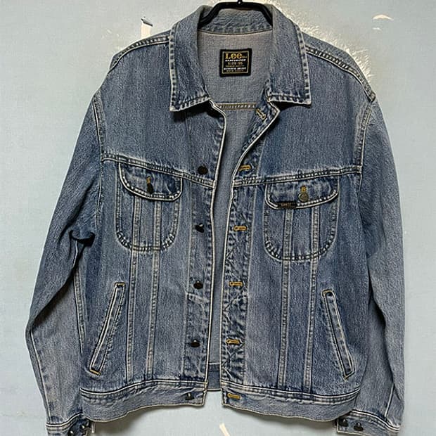Lee PATD-23337 80-90s 남자 데님자켓 M 95-100