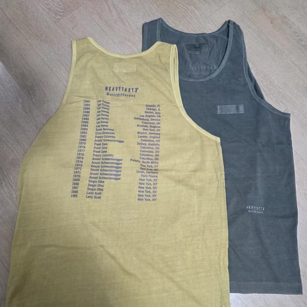 헤이스트 빈티지 워싱 슬리브리스 나시 1사이즈