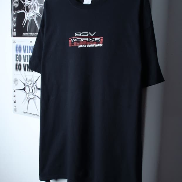 (XL-3XL) 길단 반팔 티셔츠 USA 빅사이즈 블랙-H31404