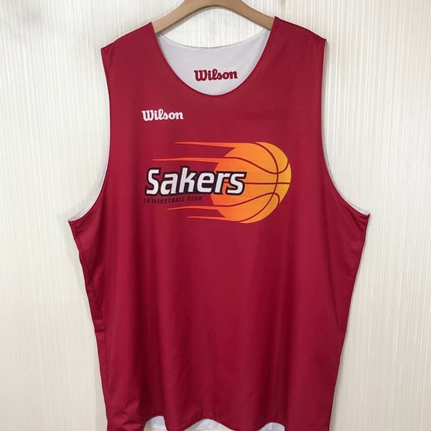 KBL 윌슨 창원 LG세이커스 트레이닝유니폼/져지(양면)