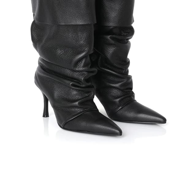 Threetimes Dumbo cuffed boots