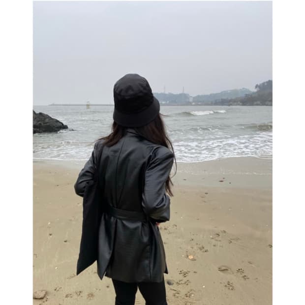 Odor 오도어 크랙 크록 레더 가죽 자켓