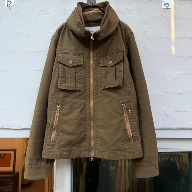 Purple&Yellow 후드 내장 필드자켓 M