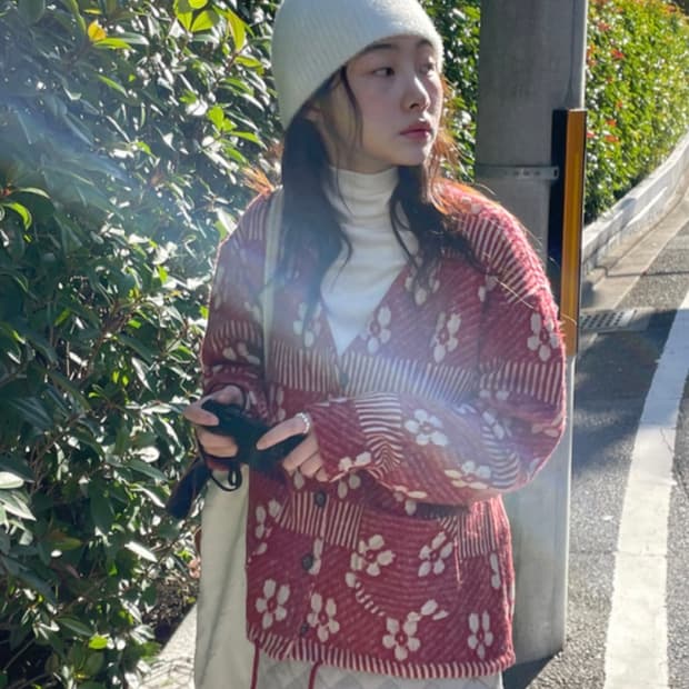 김아홉 kotatsu cardigan_레드