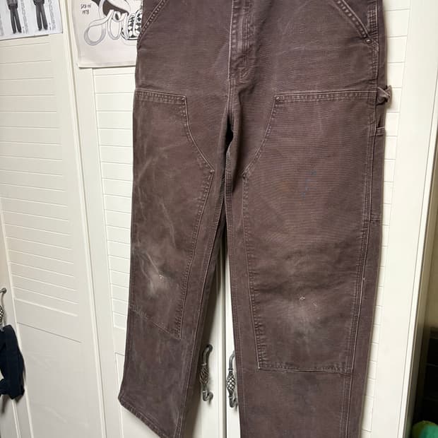 칼하트 b138 더블니 다크브라운(34x32)