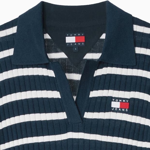 타미진스 여성 니트 스웨터 폴로 원피스 xs