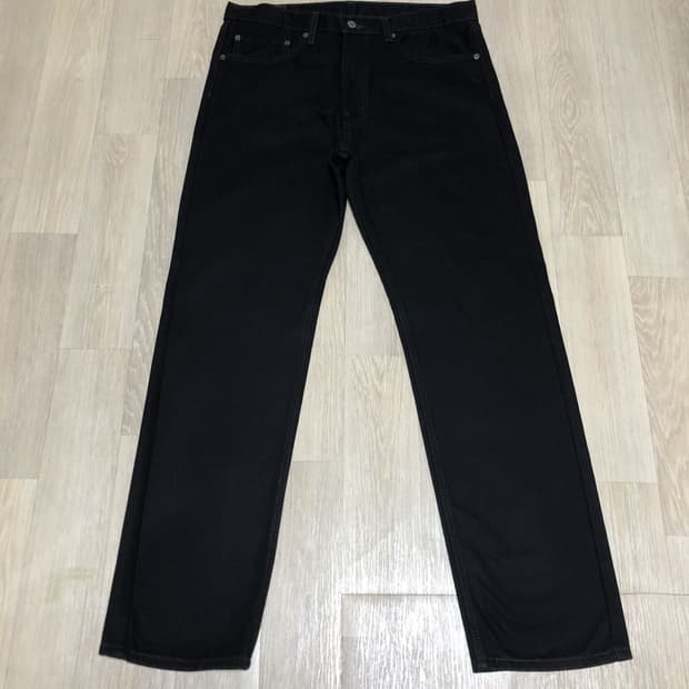 (36) 리바이스 Levi's 505 레귤러핏 블랙 데님 블랙진