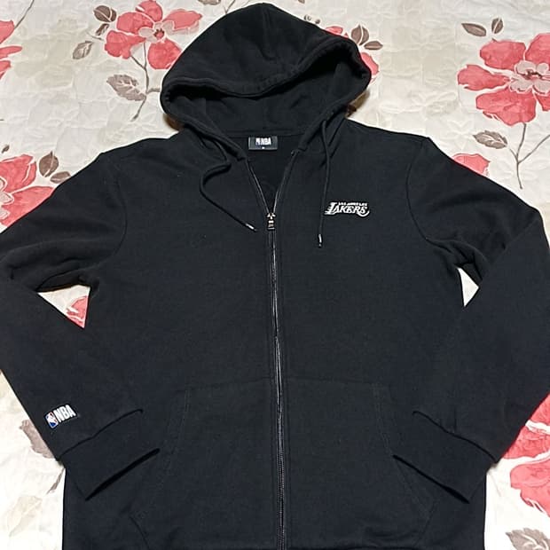NBA LA레이커스 기모후드집업 실측100 가슴55 기장71
