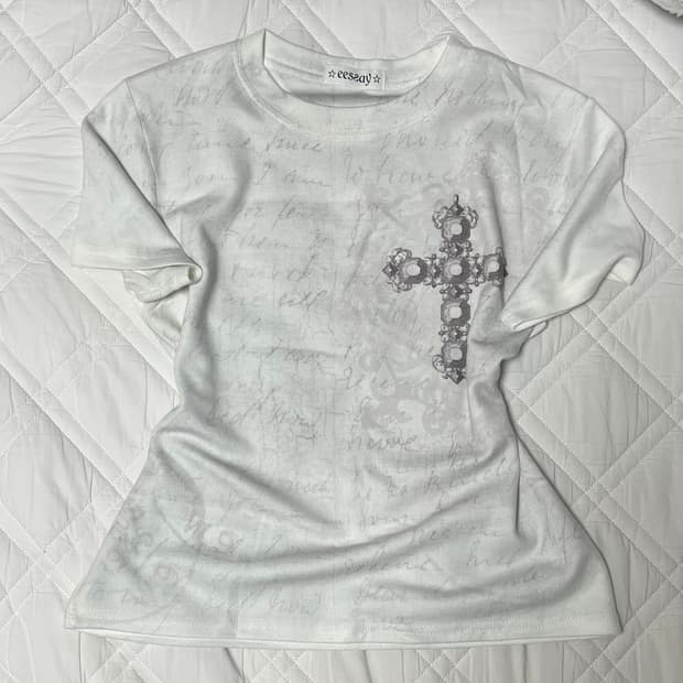 eessay 에세이 프린팅 반팔 티셔츠