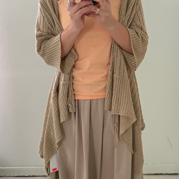 일본빈티지 모리 베이지 가디건