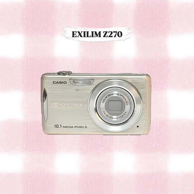 카시오 엑슬림 Z270 샴페인골드 빈티지디카