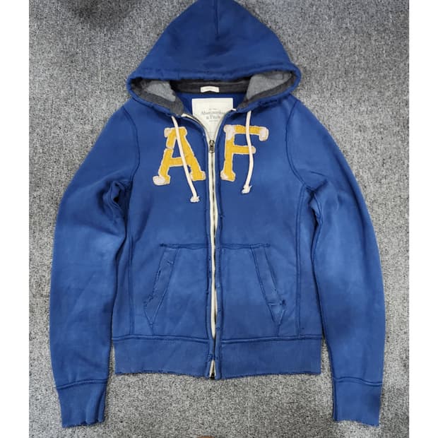 아베크롬비 빈티지 Y2K 데미지 후드집업 L